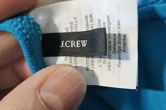 J. Crew  Women's Size 10 One Piece Ruched Aqua Swimsuit. Beachy Vacation - Picture 3 of 10